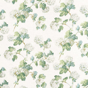 Sussex Hydrangea White and Green AF57849 by Anna French Fabric
