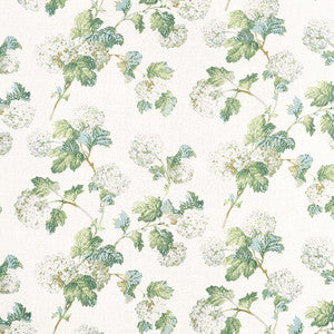 Sussex Hydrangea White and Green AF57849 by Anna French Fabric