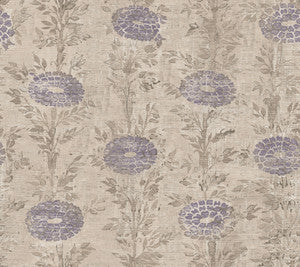 French Marigold Tan & Purple Wallpaper by Ronald Redding