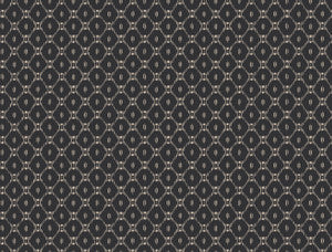 Fretwork Black Wallpaper by Ronald Redding