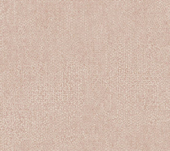 Bantam Tile Coral Wallpaper by Ronald Redding Tea Garden Covers about 60.8 square feet 27-in by 27-ft long roll Unpasted 24 - Fabric Carolina -