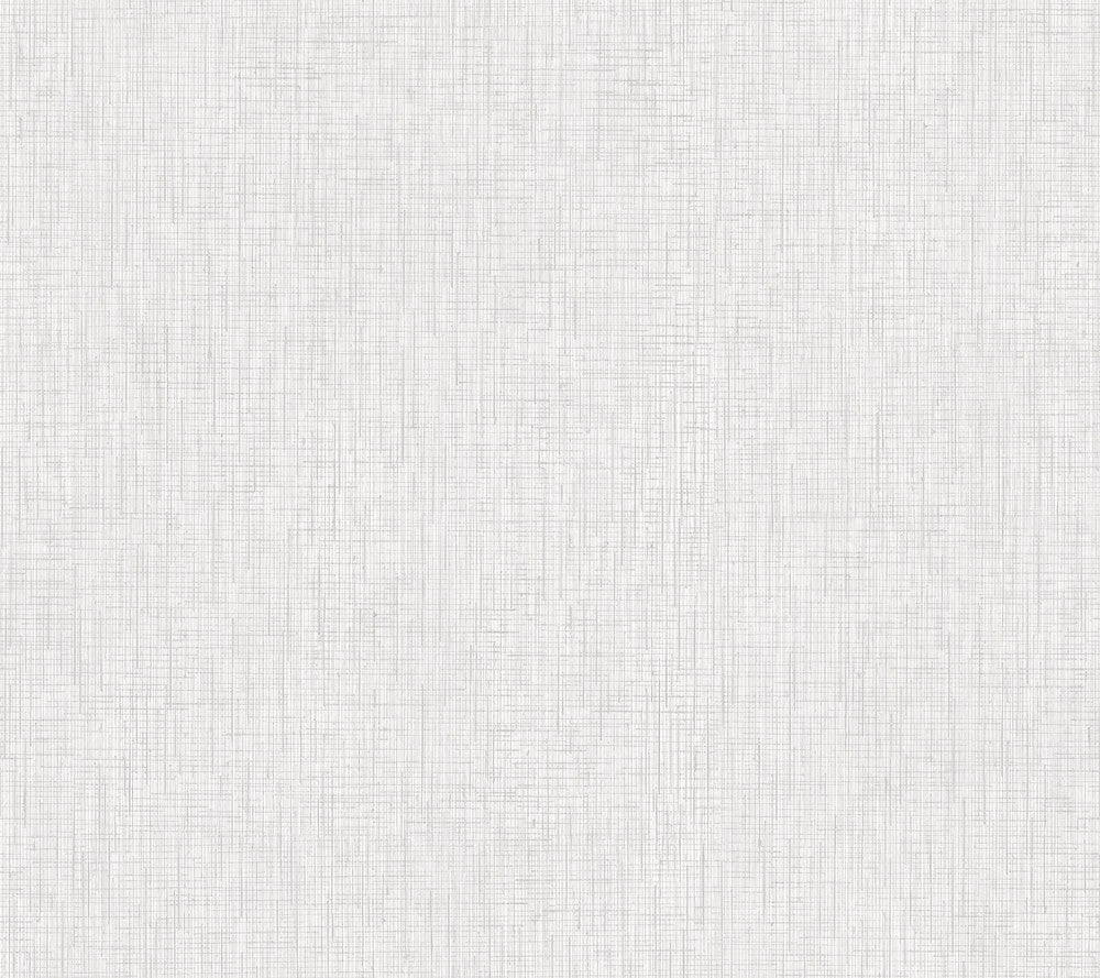 Threaded Silk White Wallpaper by Ronald Redding Tea Garden Covers about 60.8 square feet 27-in by 27-ft long roll Unpasted 0 - Fabric Carolina -