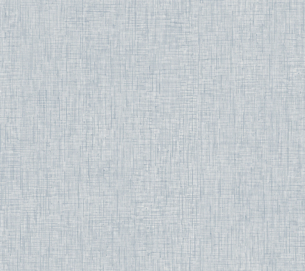 Threaded Silk Blue Wallpaper by Ronald Redding Tea Garden Covers about 60.8 square feet 27-in by 27-ft long roll Unpasted 0 - Fabric Carolina -