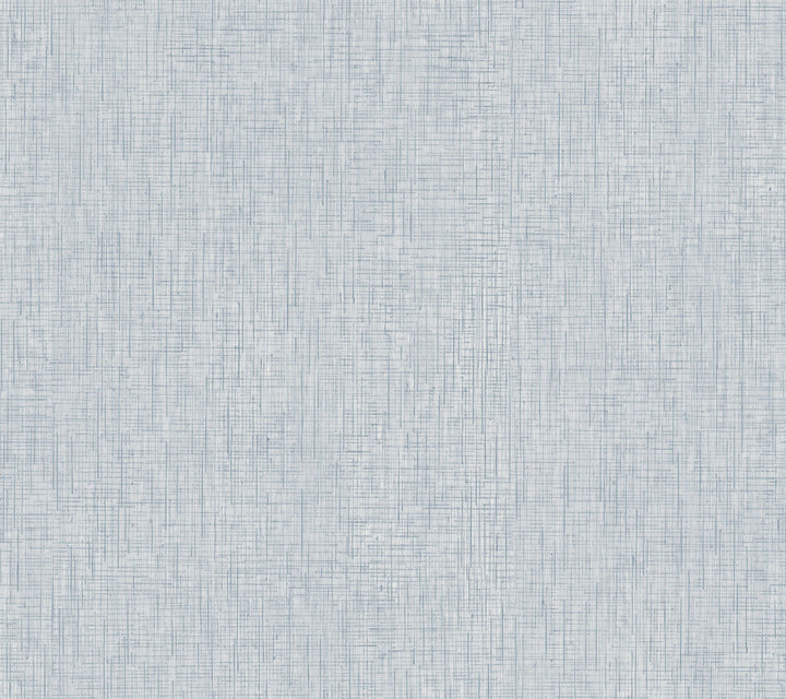 Threaded Silk Blue Wallpaper by Ronald Redding Tea Garden Covers about 60.8 square feet 27-in by 27-ft long roll Unpasted 0 - Fabric Carolina -
