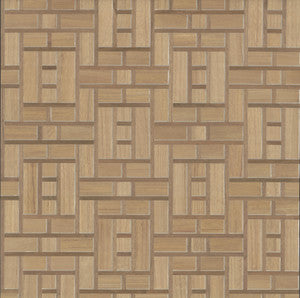 Teahouse Panel Brown Wallpaper by Ronald Redding
