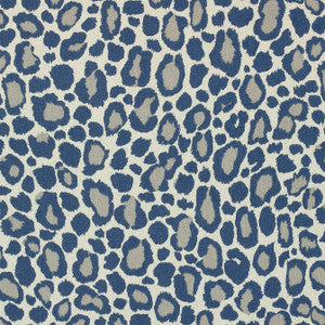 African Leopard Navy AF72981 by Anna French Fabric