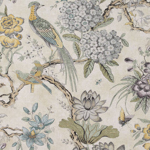 Villeneuve Yellow and Grey AF72991 by Anna French Fabric