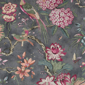 Villeneuve Charcoal AF72993 by Anna French Fabric