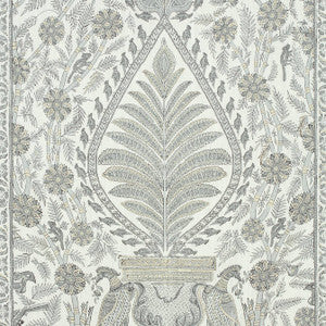 Palampore Grey AF78724 by Anna French Fabric