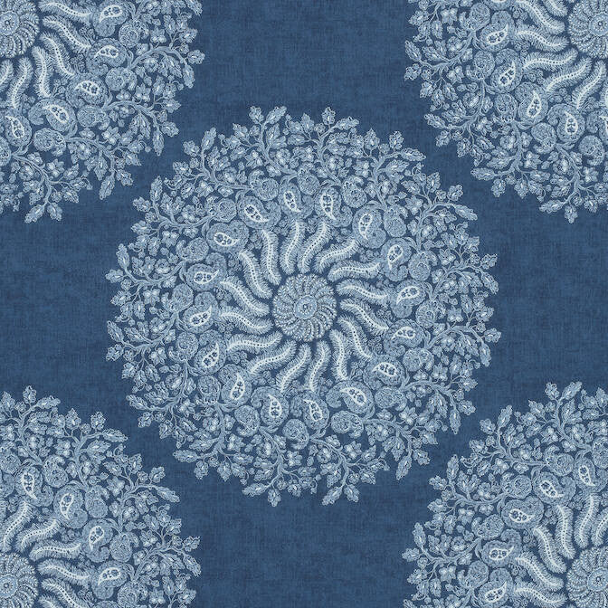 La Provence Navy AF78730 by Anna French Fabric Anna French Fabric La Provence Navy AF78730Fabric Palampore Fabric Book 100% Cotton UNITED KINGDOM </p><p>Repeat: V: 24.5 54 - Fabric Carolina -