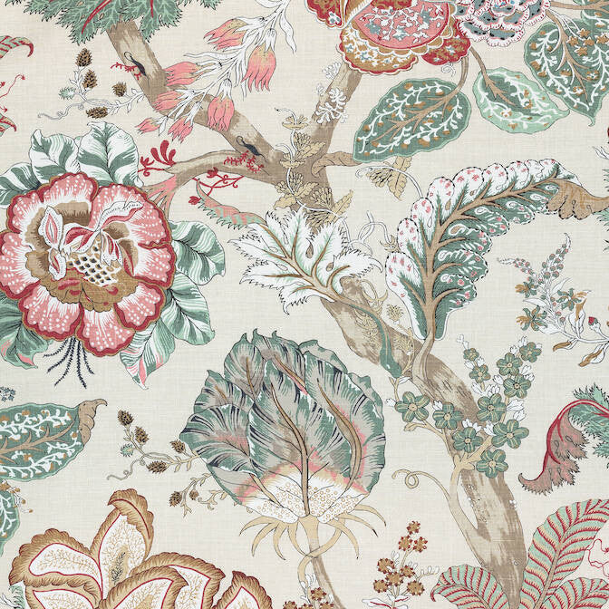 Kalamkari Red and Gold AF78741 by Anna French Fabric Anna French Fabric Kalamkari Red and Gold AF78741Fabric Palampore Fabric Book 60% Linen, 30% Cot, 10% Nylon THAILAND </p><p>Repeat: V: 41 54 - Fabric Carolina -
