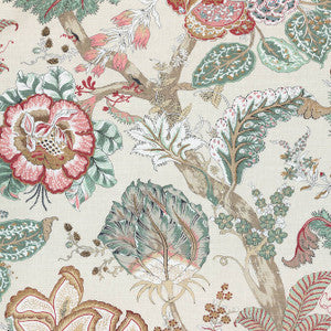 Kalamkari Red and Gold AF78741 by Anna French Fabric