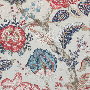 Kalamkari Blue and Red AF78742 by Anna French Fabric