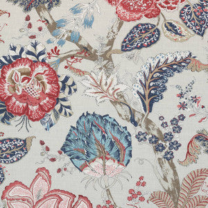 Kalamkari Blue and Red AF78742 by Anna French Fabric