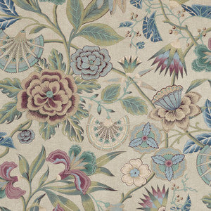 Cleo Plum and Blue AF9617 by Anna French Fabric