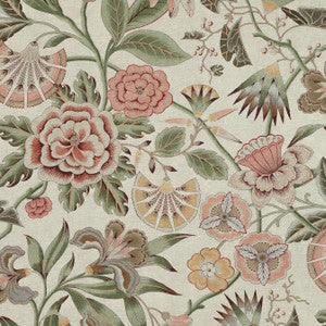 Cleo Red and Gold AF9618 by Anna French Fabric