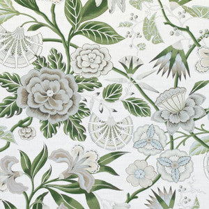 Cleo Green and White AF9622 by Anna French Fabric