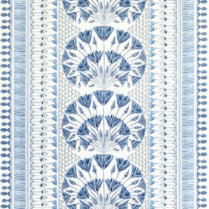 Cairo Blue and White AF9624 by Anna French Fabric