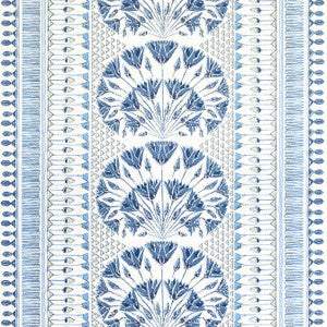 Cairo Blue and White AF9624 by Anna French Fabric