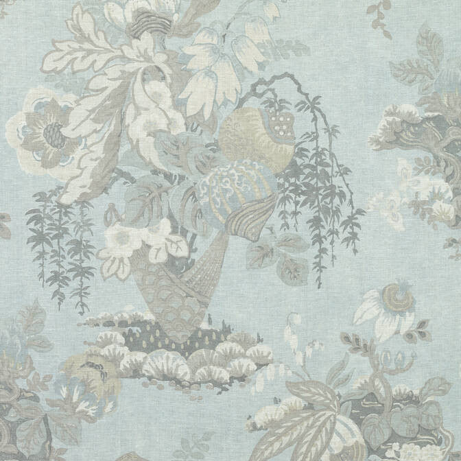 Fairbanks Spa Blue AF9642 by Anna French Fabric Anna French Fabric Fairbanks Spa Blue AF9642Fabric Savoy Fabric Book 100% Linen UNITED KINGDOM </p><p>Repeat: V: 29 54 - Fabric Carolina -