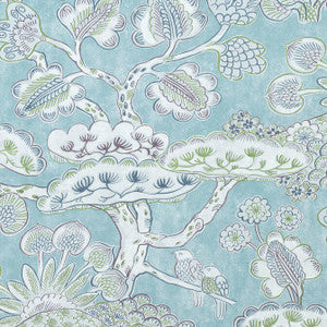 Tree House Robin's Egg AF9863 By Anna French Fabric