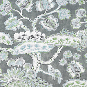 Tree House Grey AF9864 By Anna French Fabric