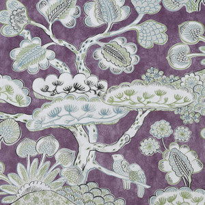 Tree House Eggplant AF9865 by Anna French Fabric