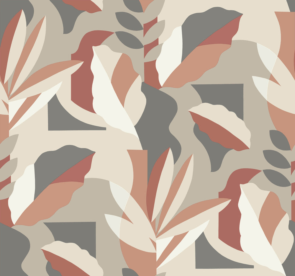 Papier Colle Brick Wallpaper by York Wallcoverings Artistic Abstracts Covers about 60.8 square feet 27-in by 27-ft long roll Unpasted 25.25 - Fabric Carolina -