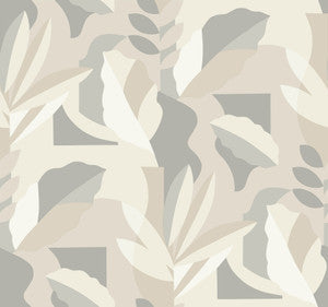 Papier Colle Neutral Wallpaper by York Wallcoverings