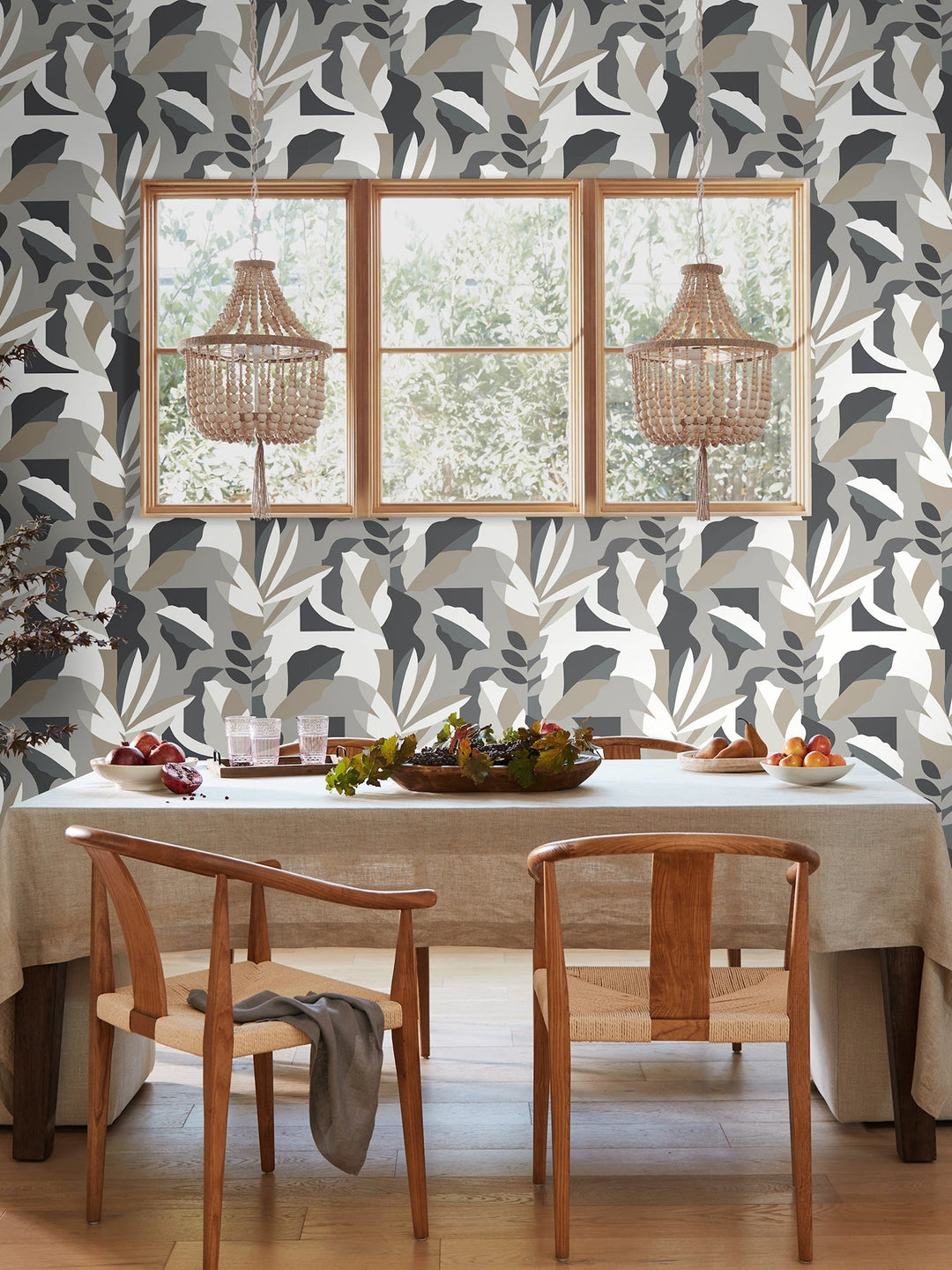 Papier Colle Black & White Wallpaper by York Wallcoverings Designer