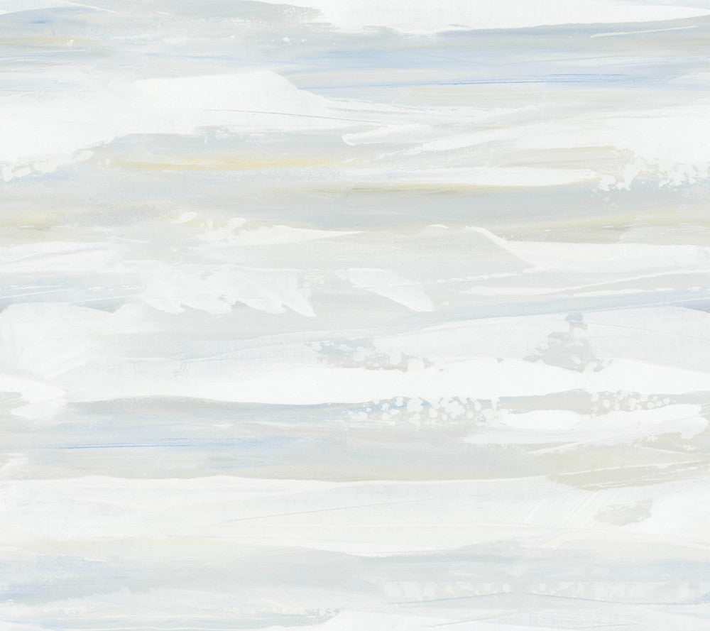 On The Horizon Blue & Yellow Wallpaper by York Wallcoverings Artistic Abstracts Covers about 60.8 square feet 27-in by 27-ft long roll Unpasted 24 - Fabric Carolina -