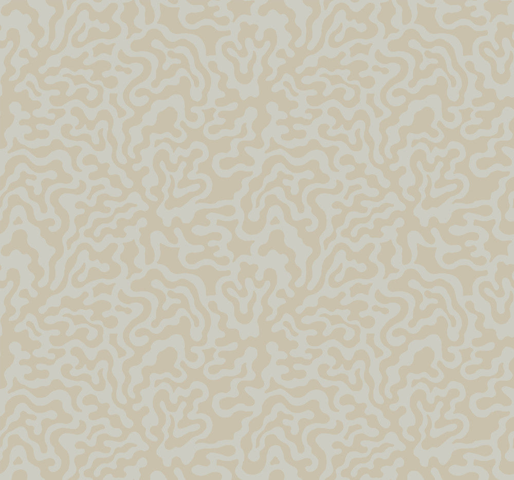 Nebulous Cloud Grey & Gold Wallpaper by York Wallcoverings Artistic Abstracts Covers about 60.8 square feet 27-in by 27-ft long roll Unpasted 12.63 - Fabric Carolina -