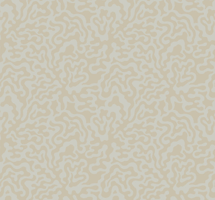 Nebulous Cloud Grey & Gold Wallpaper by York Wallcoverings Artistic Abstracts Covers about 60.8 square feet 27-in by 27-ft long roll Unpasted 12.63 - Fabric Carolina -