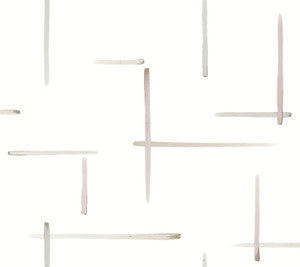 Gilded Sumi-E Orchid & Glint Wallpaper by York Wallcoverings