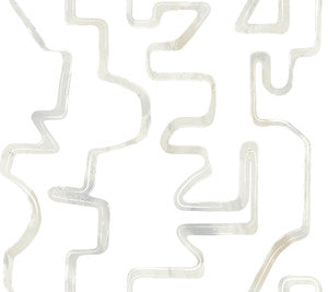 Abstract Aura Neutral Wallpaper by York Wallcoverings