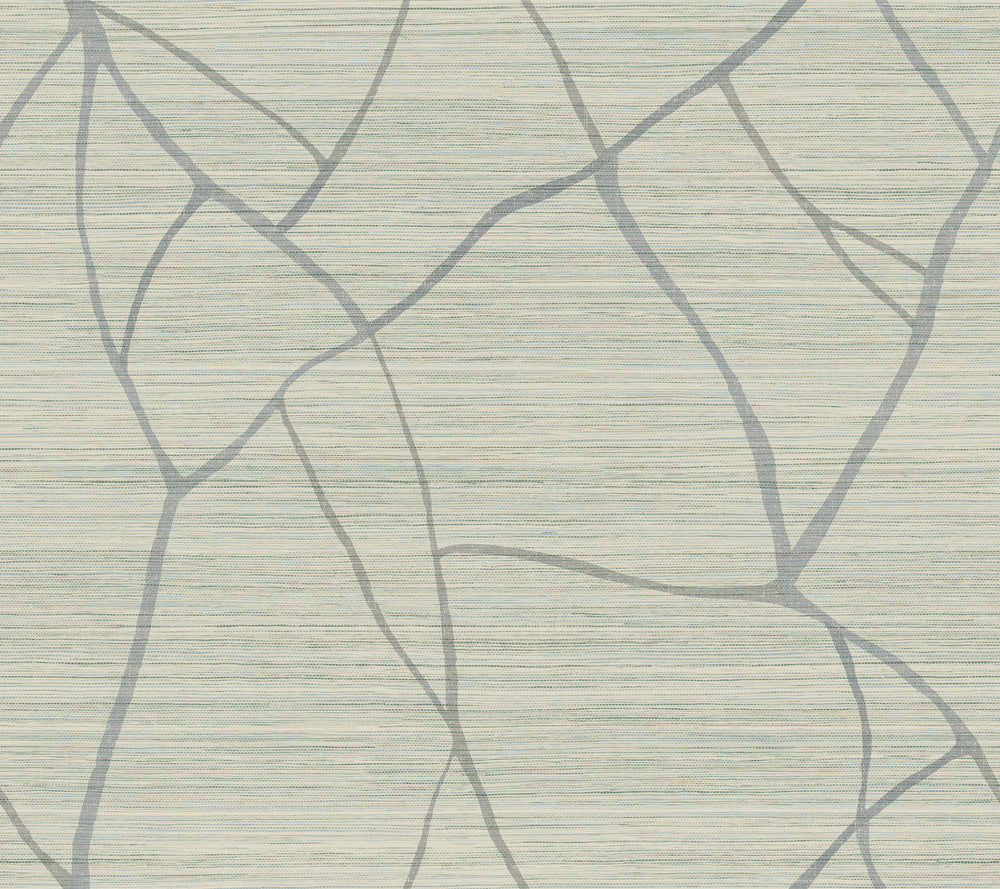 Raska Jade Wallpaper by York Wallcoverings Artistic Abstracts Covers about 60.8 square feet 27-in by 27-ft long roll Prepasted 24 - Fabric Carolina -