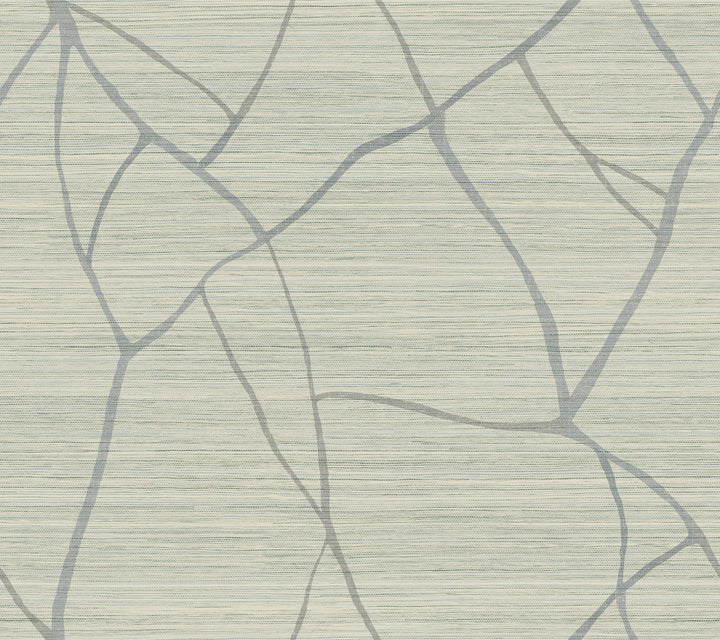 Raska Jade Wallpaper by York Wallcoverings Artistic Abstracts Covers about 60.8 square feet 27-in by 27-ft long roll Prepasted 24 - Fabric Carolina -