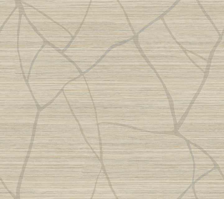 Raska Camel Wallpaper by York Wallcoverings Artistic Abstracts Covers about 60.8 square feet 27-in by 27-ft long roll Prepasted 24 - Fabric Carolina -