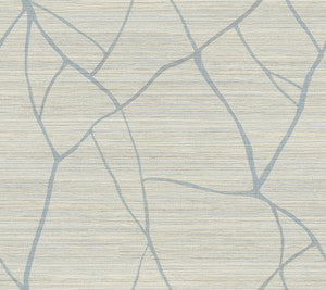 Raska Smokey Blue Wallpaper by York Wallcoverings