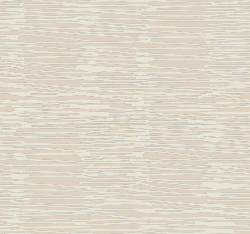 Water Reed Thatch Clay & Silver Wallpaper by York Wallcoverings Artistic Abstracts Covers about 60.8 square feet 27-in by 27-ft long roll Unpasted 25.25 - Fabric Carolina -