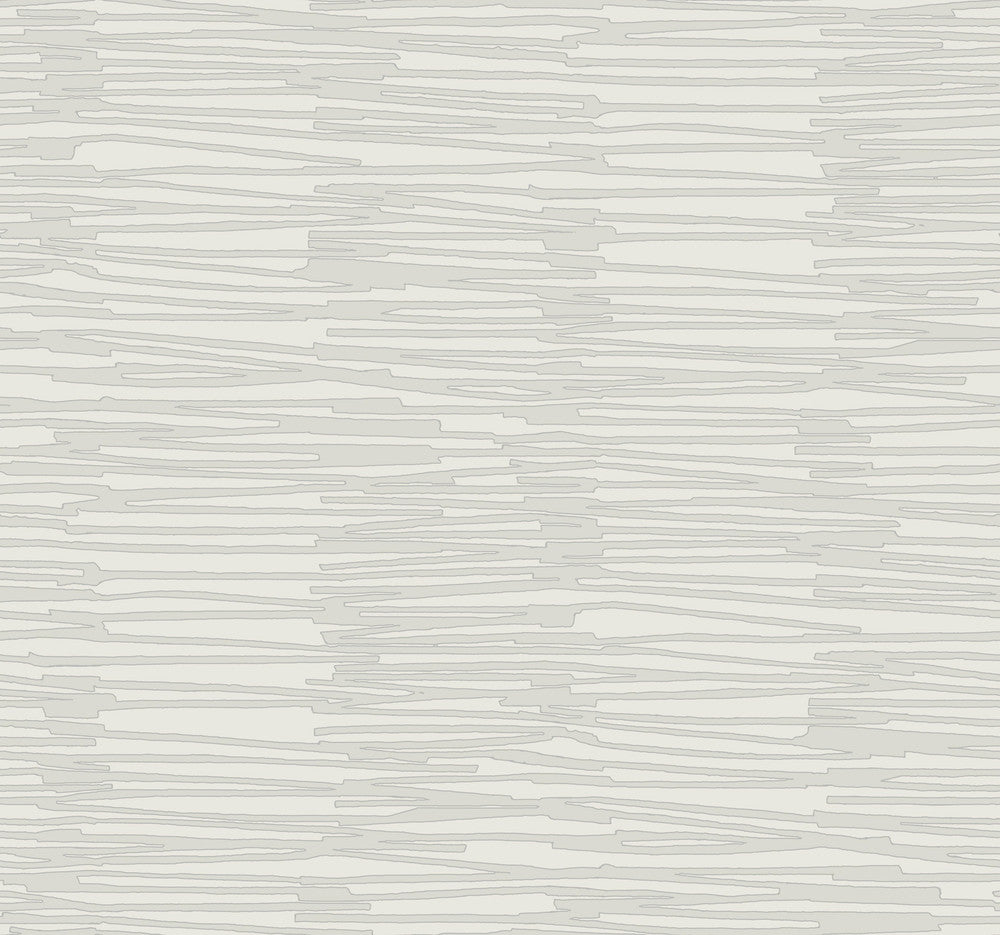 Water Reed Thatch Dove & Silver Wallpaper by York Wallcoverings Artistic Abstracts Covers about 60.8 square feet 27-in by 27-ft long roll Unpasted 25.25 - Fabric Carolina -