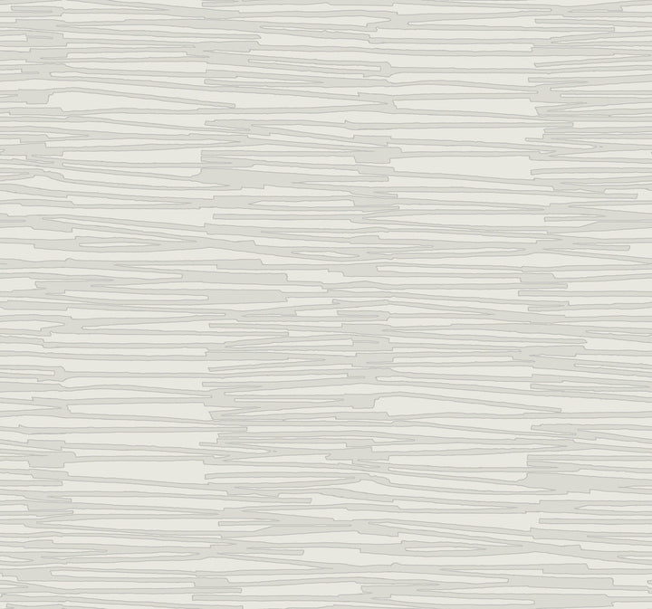 Water Reed Thatch Dove & Silver Wallpaper by York Wallcoverings Artistic Abstracts Covers about 60.8 square feet 27-in by 27-ft long roll Unpasted 25.25 - Fabric Carolina -