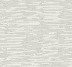 Water Reed Thatch Dove & Silver Wallpaper by York Wallcoverings