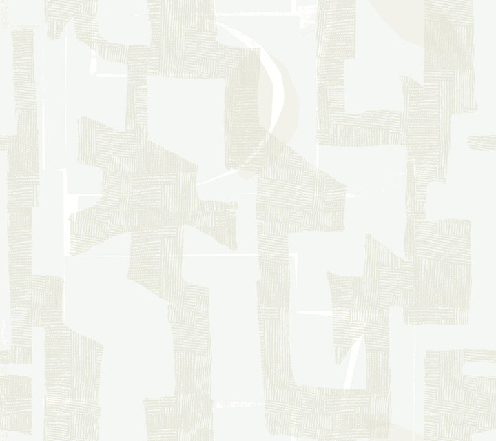 Modern Tribal Dove & Sand Wallpaper by York Wallcoverings Artistic Abstracts Covers about 60.8 square feet 27-in by 27-ft long roll Unpasted 24 - Fabric Carolina -