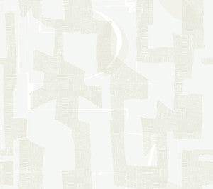 Modern Tribal Dove & Sand Wallpaper by York Wallcoverings