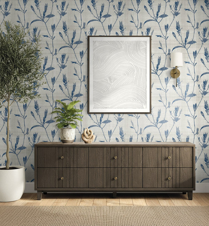 Banyu Ocean Blue AG60602 by Seabrook Designs Designer Wallpaper
