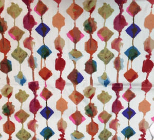 Agnes Clay by Norbar Fabric 100% COTTON INDIA 13"V 13 1/2"H 54 - Fabric Carolina -