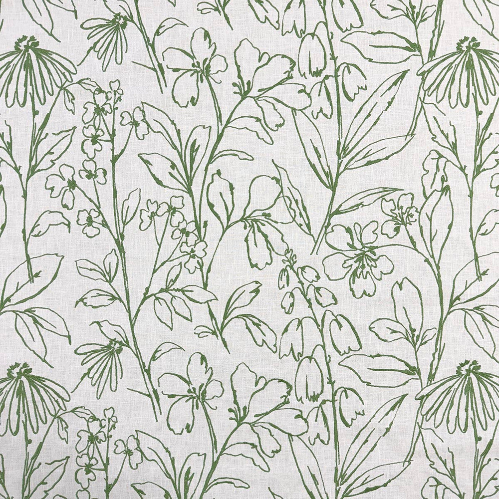 Agnes Fern by Magnolia Fabric - 52% Poly, 48% Cotton, Emb: 100% Cotton India 3000 Horizontal: 25.5 and Vertical: 18.75 51 - Fabric Carolina -