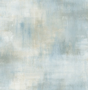 Pastel Wash Metallic Ice Blue & Gray by Seabrook Wallpaper