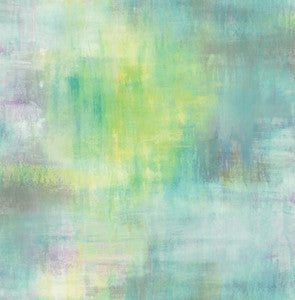 Pastel Wash Lime Green, Teal, & Purple Haze by Seabrook Wallpaper